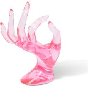 Pink Aesthetic Hand Jewelry Display Stand
